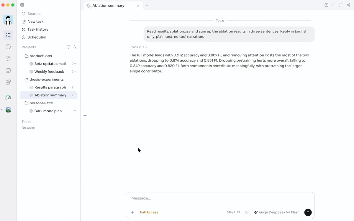 ⌘-click tasks to split the screen; click a task outside the group to view it alone, then click back into the group to restore it